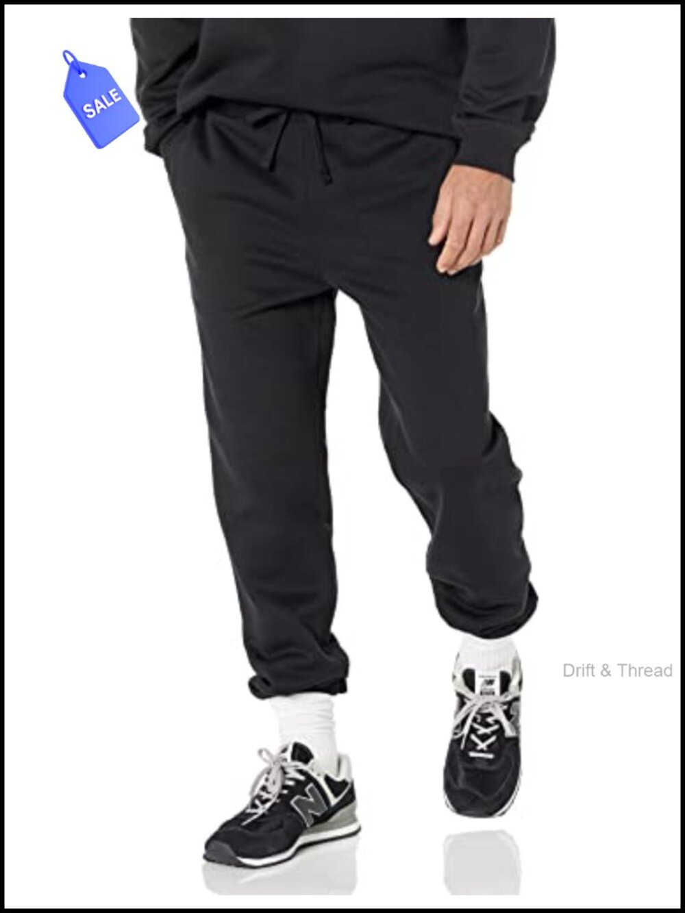 Men's Relaxed-Fit Sweatpants Drawstring Brushed Fleece
